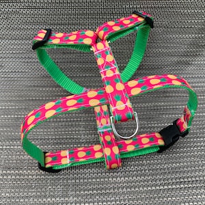 Pineapple Dog Harness - Personalized Dog Harness - Girl Dog Harness - Monogrammed Harness - Female Dog Harness - Pink Dog Harness