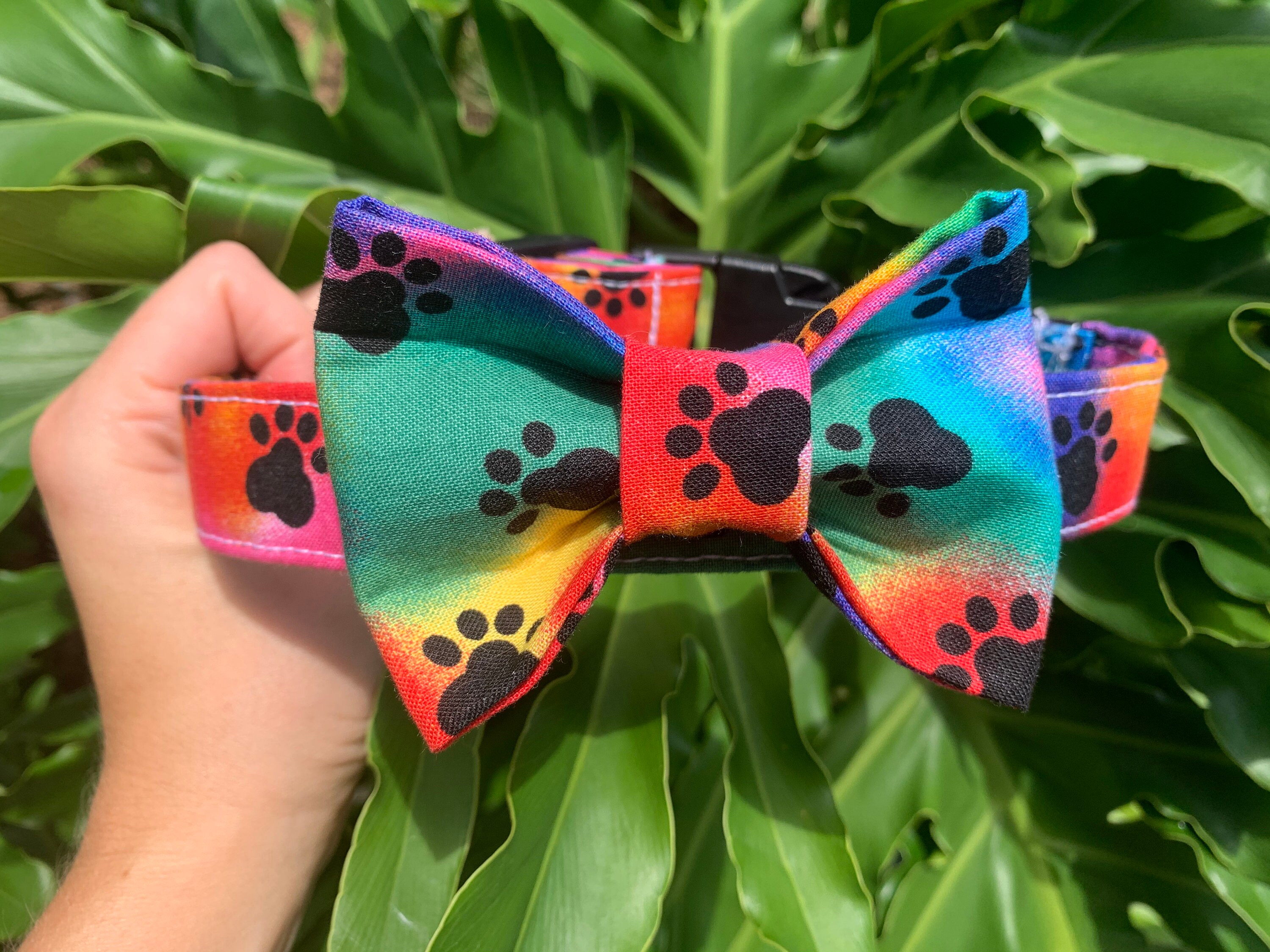 Dog Bow Ties Collar Bow Ties Tie Dye Bow Ties Pet Bow Etsy