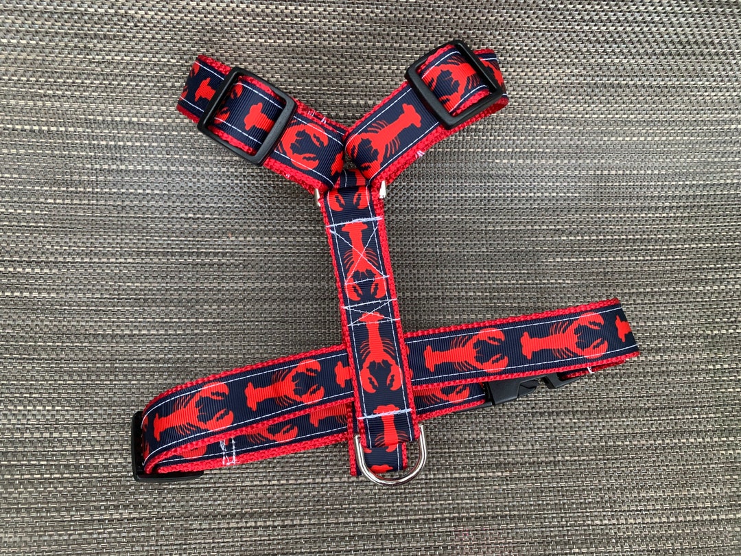 Lobster Dog Harness Personalized Dog Harness Boy Dog Harness Monogrammed Harness Male Dog