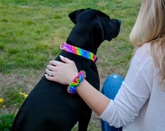 Personalisiertes Batik Halsband | Personalisiertes Hundehalsband mit Namen und oder Nummer | Verstellbares besticktes Halsband für Hunde