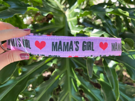 Dog Mom Gift | Personalized Dog Collar Embroidered with Name Number | Mothers Day Gift for Pet Moms Mamas Girl Dogs