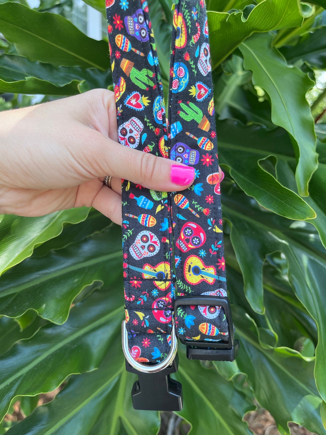 Fiesta Dog Collar Day of the Dead Dog Collar Sugar Skull Dog Collar