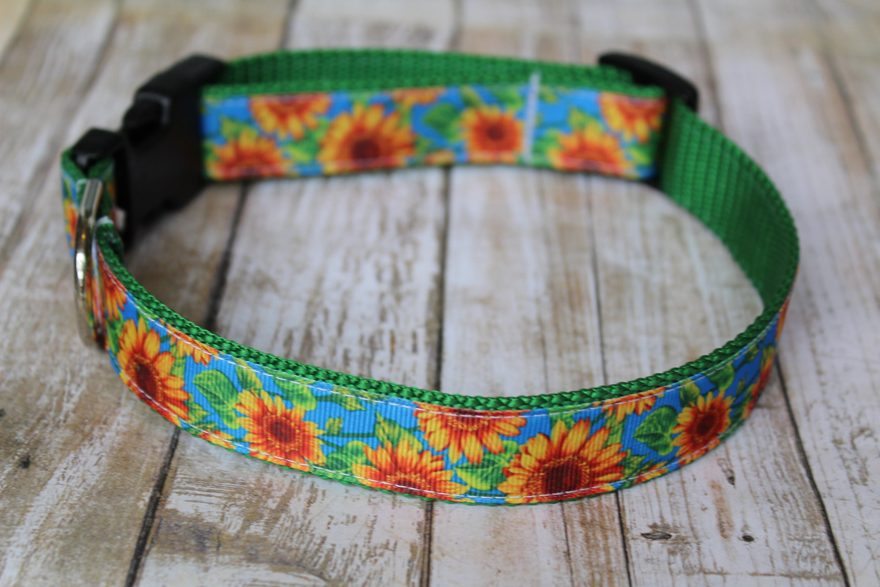 Sunflower Dog Collar Fall Dog Collar Autumn Dog Collar Etsy