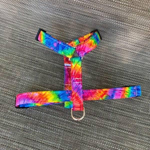 Tie Dye Dog Harness - Personalized Dog Harness - Unisex Dog Harness - Large Dog Harness - Custom Dog Harness - Adjustable Dog Harness