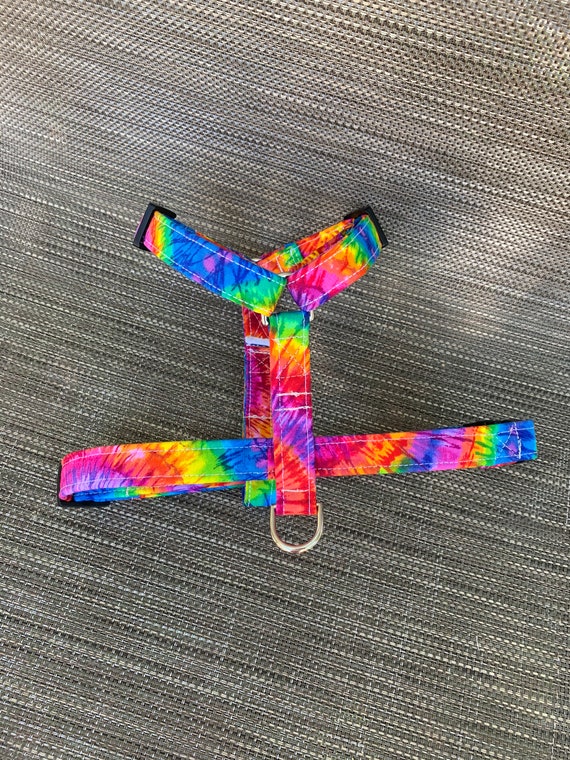 Tie Dye Dog Harness - Personalized Dog Harness - Unisex Dog Harness - Large Dog Harness - Custom Dog Harness - Adjustable Dog Harness