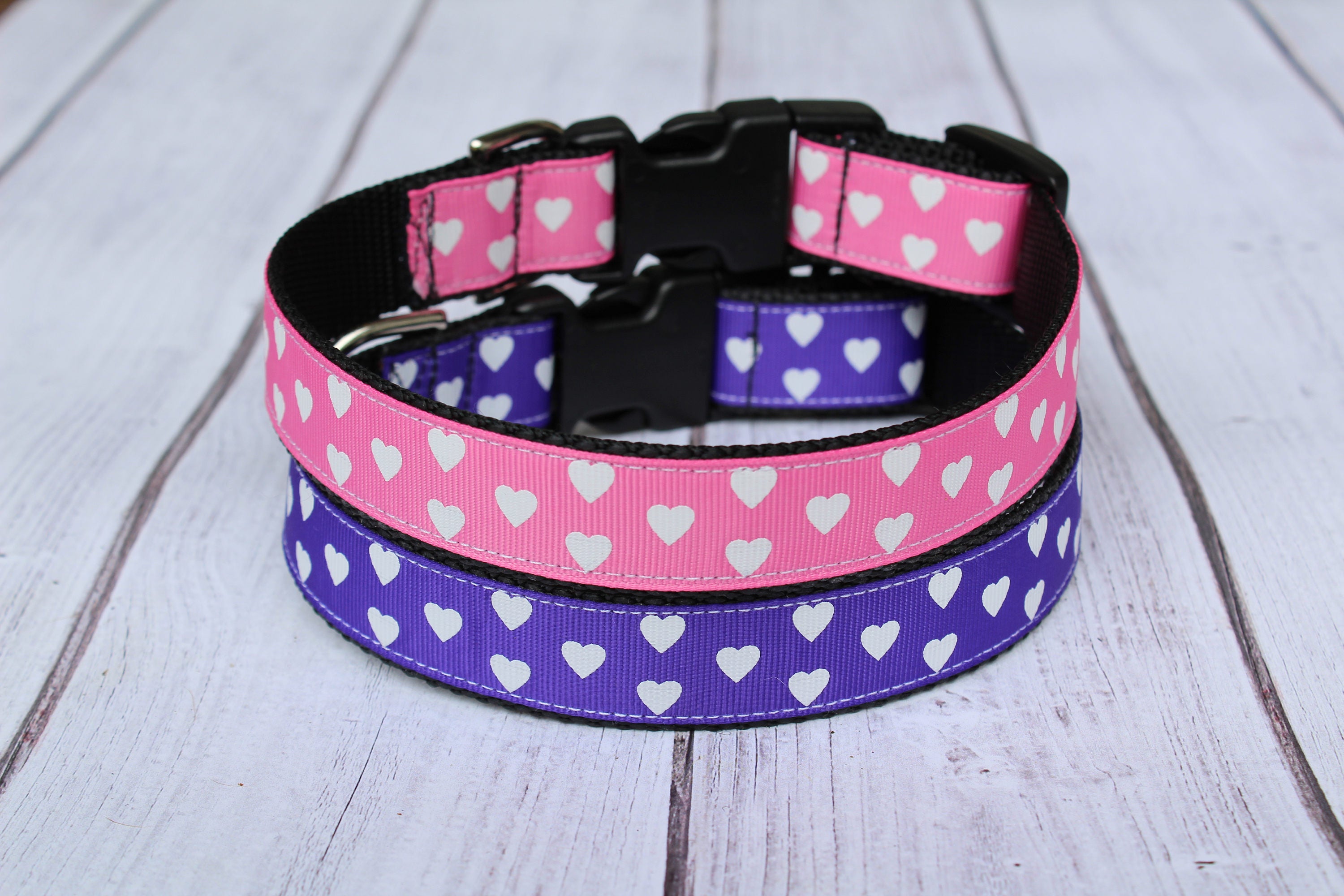 Valentines Day Dog Collar LOVE! Handcrafted Dog Collar 