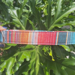 Navajo Stripe Dog Collar - Serape Stripe Dog Collar - Male Dog Collar - Personalized Dog Collar - Dog Collar with Name - Boy Dog Collar