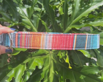 Navajo Stripe Dog Collar - Serape Stripe Dog Collar - Male Dog Collar - Personalized Dog Collar - Dog Collar with Name - Boy Dog Collar