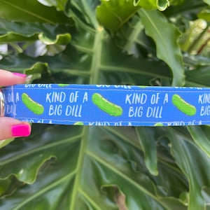 Pickle Dog Collar - Kind of a Big Dill Dog Collar - Food Dog Collar - Funny Dog Collar