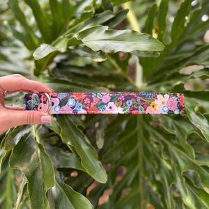 Purple Floral Dog Collar - Personalized Floral Dog Collar - Embroidered Dog Collar - Rifle Paper Co. Inspired Collar - Designer Dog Collar