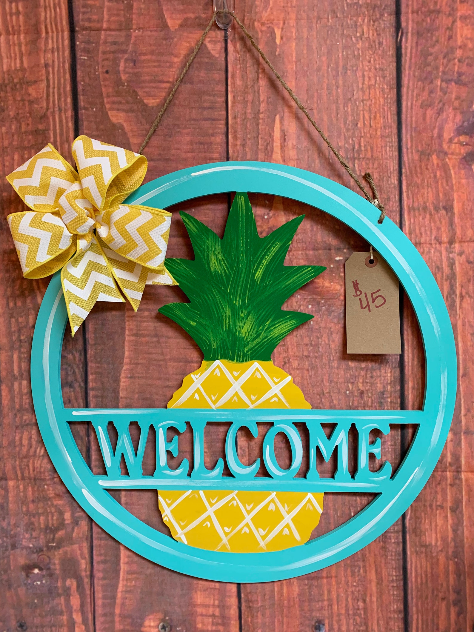 Pineapple Door Hanger Etsy