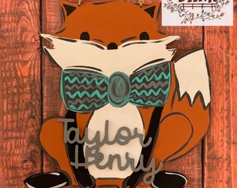 Fox Hospital Door Hanger