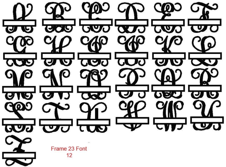 Metal Monogram Garden Ornament Etsy