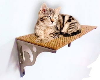 Stainless Steel Cat Climbing Shelf – Animal Theme Wall Step