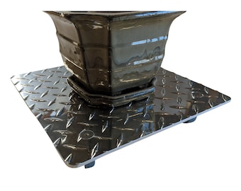 Aluminum Rolling Square Plant Caddy