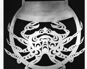 Crab Metal Wall Art Sign