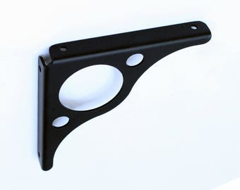APEX Matte Black Shelf Bracket for Wall Mounted Shelves and Tables