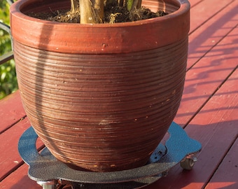 Heavy Duty Rolling Plant Caddy-Copper