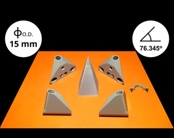Plastic connector kit for Russian type pyramid (15 mm O.D.)