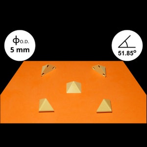 Conectores de plástico de la pirámide de Giza (5 mm de diámetro exterior)