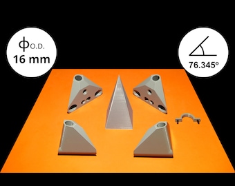 Kit connettori in plastica per piramide di tipo russo (16 mm D.E.)