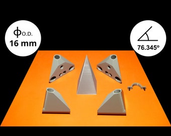 Plastic connector kit for Russian type pyramid (16 mm O.D.)