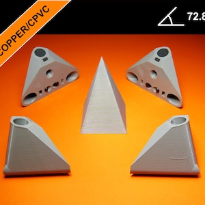 Plastic connector kit for Nubian type pyramid (1/2" COPPER/CPVC)