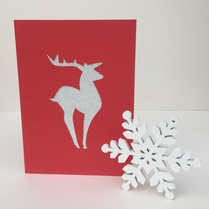 Rentier Weihnachtskarte Papierschnitt von Hkdesign8