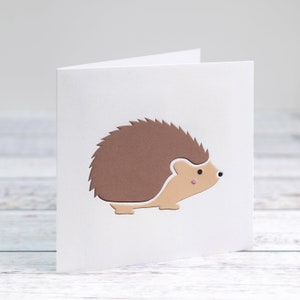 Carte d’anniversaire de hérisson pour le 1er anniversaire- Carte de douche de bébé- Nouvelle carte de maman- Carte de petit-enfant-free Personnification- Cartes mignonnes à HKdesign8