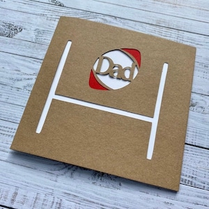 Carte d'anniversaire ballon de rugby des Six Nations - Carte Angleterre-Irlande-Écosse-Pays de Galles-Italie-France au choix- Rugby Union Card