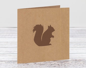 Squirrel Papercut Greeting Card By HKdesign8