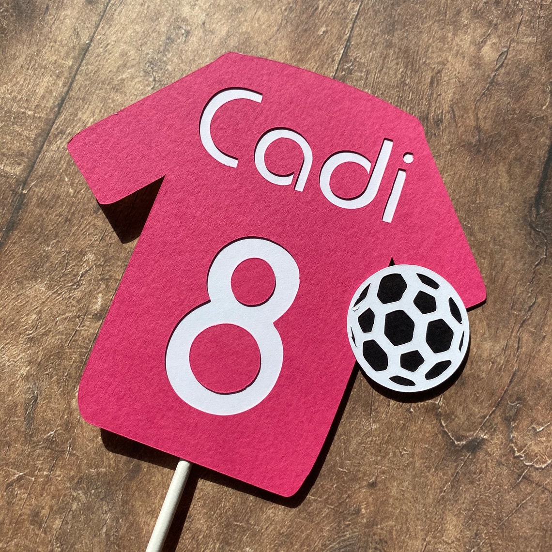 Personalised Football Shirt Birthday Cake Topper With Name and Etsy