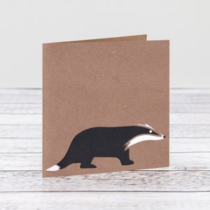 Papercut-kaart met dassen voor elke gelegenheid - verjaardag - bedankt - gewoon omdat - Willekeurige kaart - Grappige kaart - Meer unieke kaarten verkrijgbaar bij HKdesign8