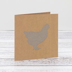 Carte de coupe papier de poulet, carte d’anniversaire de poulet, carte d’anniversaire, carte de voeux, carte de remerciement, carte de poule, poulet, invitation de partie, carte blanche,