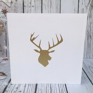 Reindeer Christmas Cards and Party Invitations for the Festive Season Available in a Variety of Colours Handcut and Designed By HKdesign8 image 6