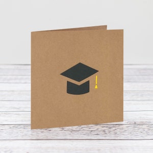 Tarjeta de graduación personalizada cortada a mano e impresa con nombre, iniciales o fecha, tarjeta de gorra de graduación para universidad, universidad, examen, degr