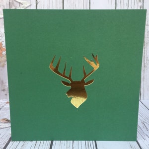 Reindeer Christmas Cards and Party Invitations for the Festive Season Available in a Variety of Colours Handcut and Designed By HKdesign8 image 2