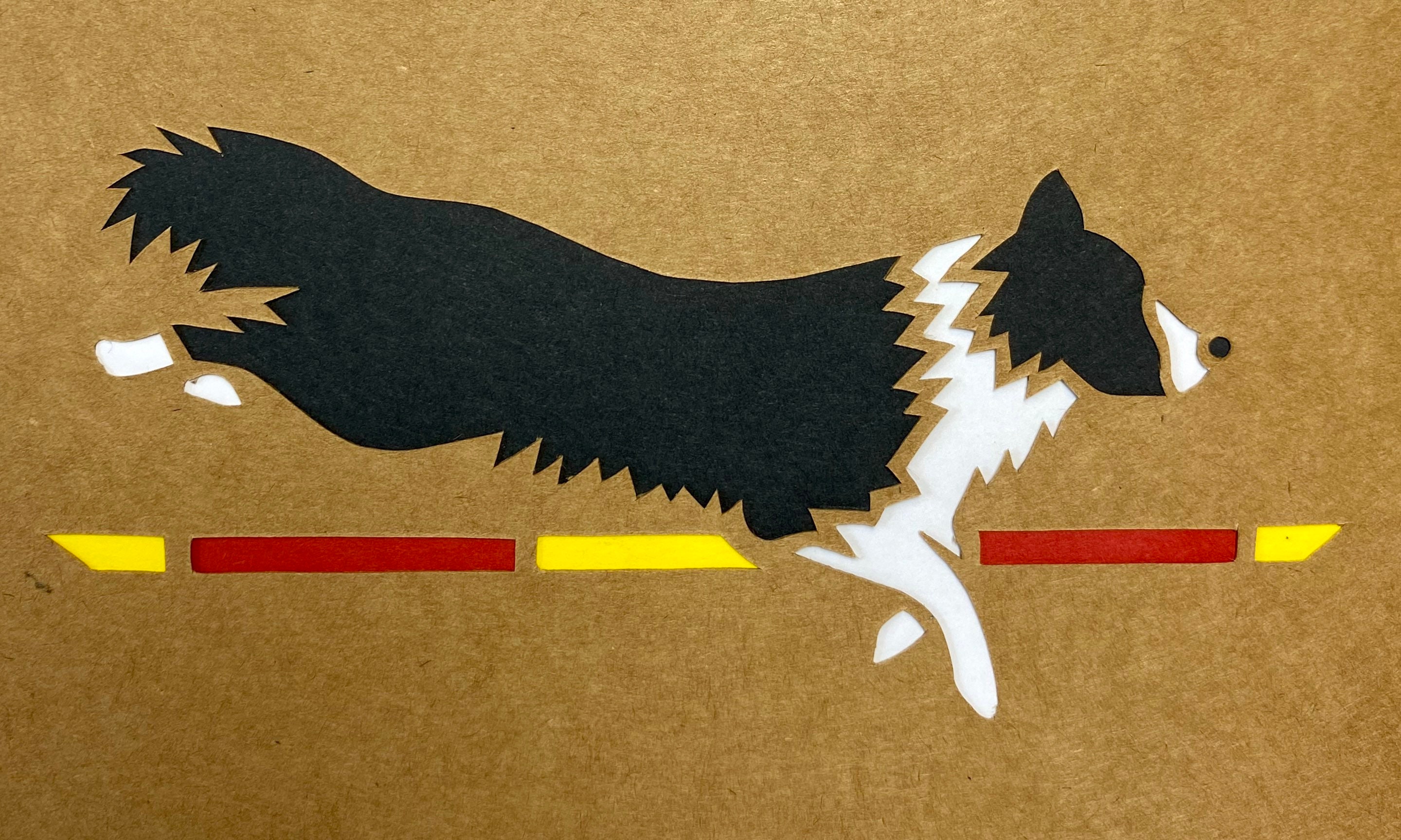 Border Collie Dog Card for Dog Agility Lover or Dog Trainer Etsy