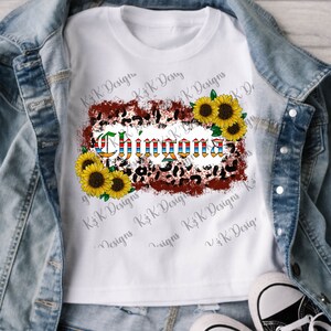 Chingona sunflower PNG, Sublimation