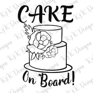 Pastel a bordo PNG, calcomanía de coche Baker PNG