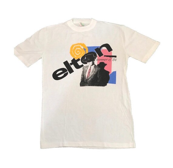 Elton John Summer 1984 Vintage Tour T Shirt Large