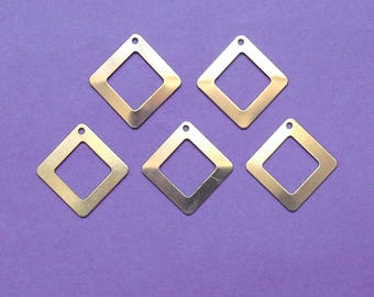 5 charm gold tone 22 mm Diamond