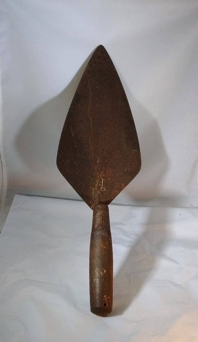 Vintage 17 Trowel With Wood Handle Unmarked Etsy