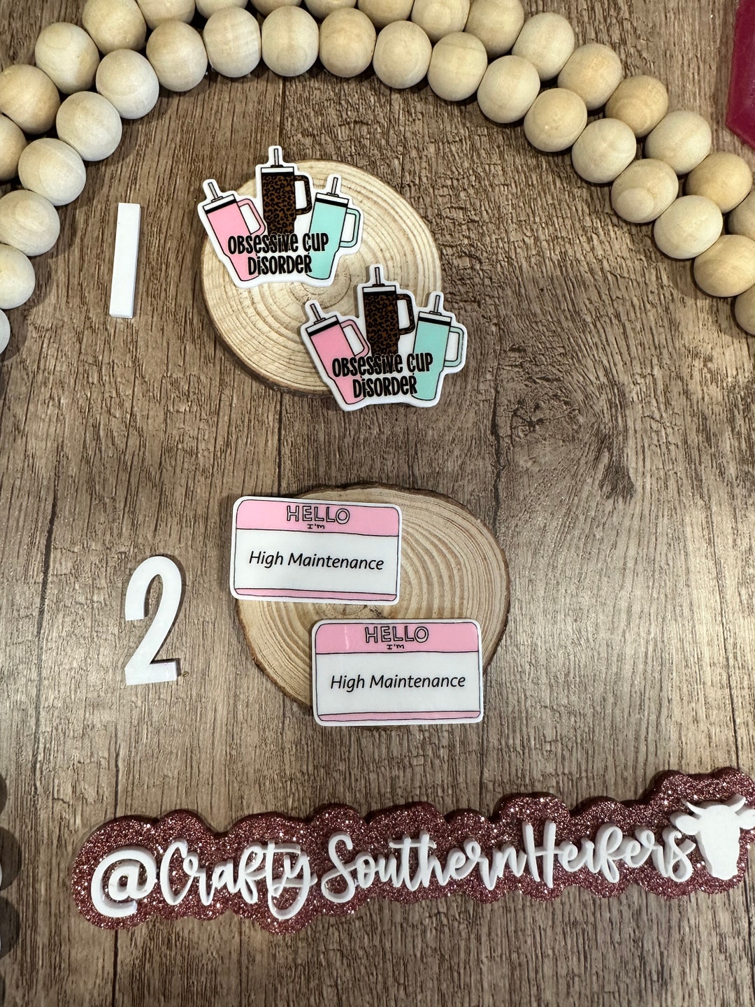 Planars Flatback Planars Resin Charms Cup Charms Charm Badge Reel