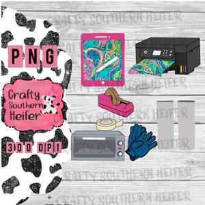 Small business clipart- png file- clipart printer- clipart sublimation file- small business clipart- digital file- sublimation tools clipart