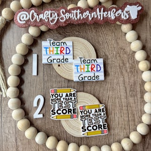Planar- flatback- Third grade - bow centers- pendants- badge reels- School charms- resin Charms- cabochons- flatback planar- teacher charms