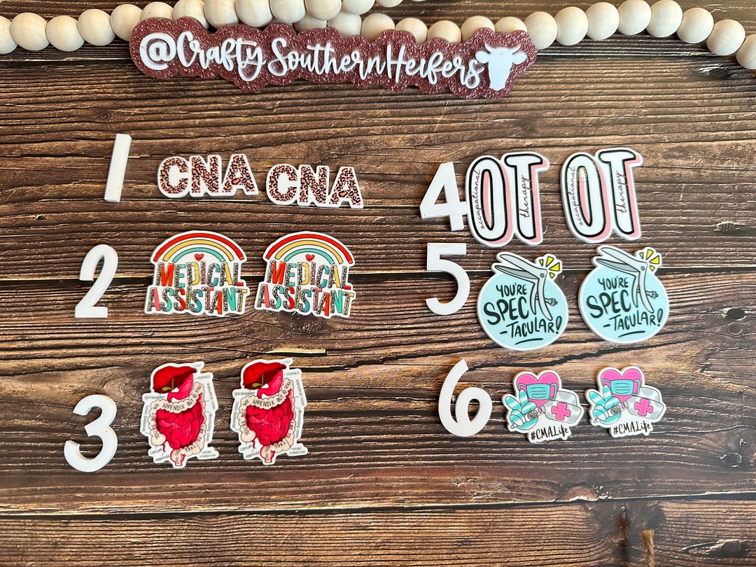 Planar Medical Charms Planar Charms Resin Charms Resin Planars Nursing