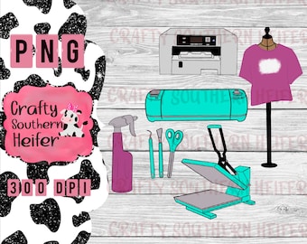 Crafting clipart- small business owner clipart- small business owner png file- digital small business owner files- digital png- crafts png-