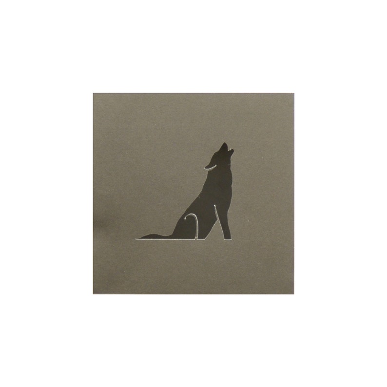 Download SVG file of Howling Wolf Luminary / Lantern / Night-Light ...