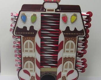 Handmade Santa Christmas Countdown Calendar from Wood